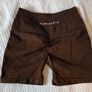 OG Alphalete Amplify Rich Brown 4.5” Shorts